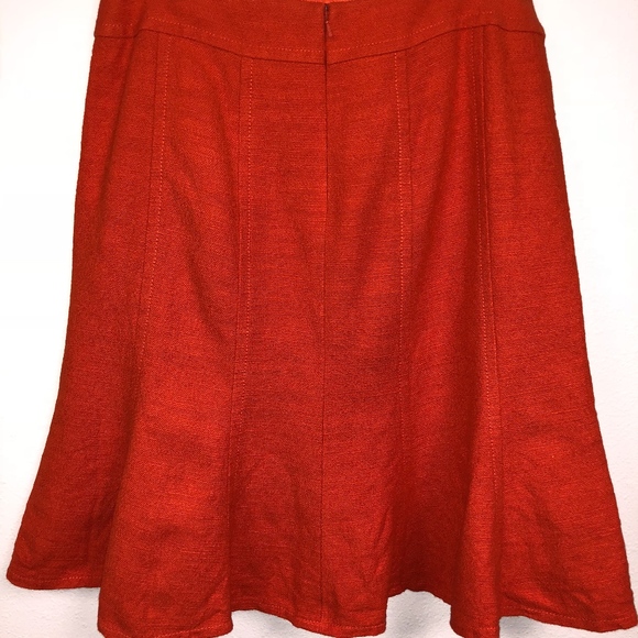 Orange Mid-length Skirt - Picture 2 of 3
